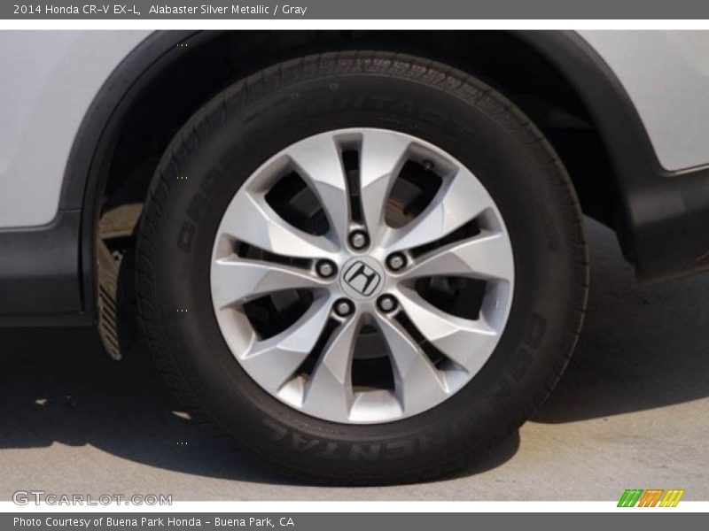 Alabaster Silver Metallic / Gray 2014 Honda CR-V EX-L