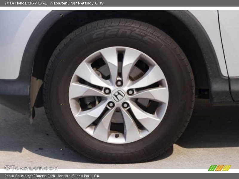 Alabaster Silver Metallic / Gray 2014 Honda CR-V EX-L