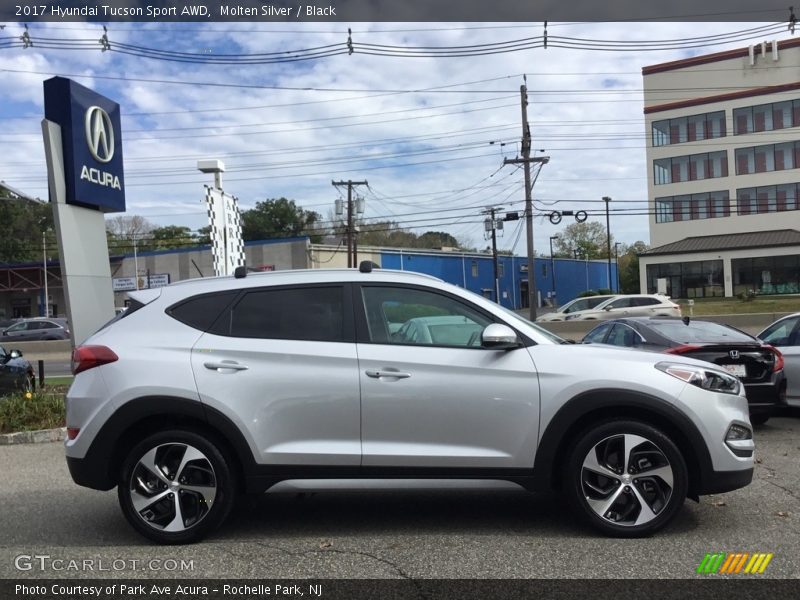 Molten Silver / Black 2017 Hyundai Tucson Sport AWD