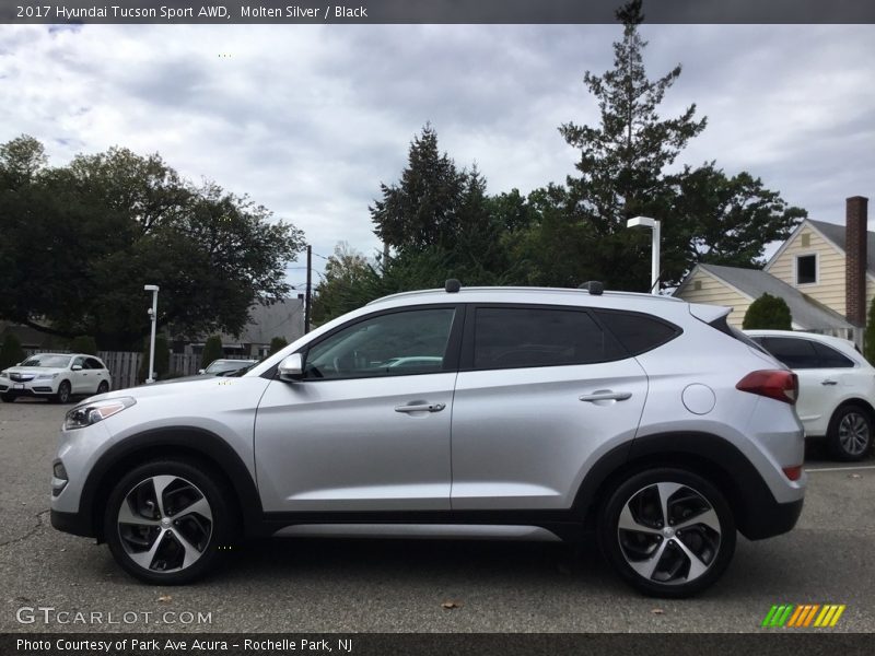 Molten Silver / Black 2017 Hyundai Tucson Sport AWD