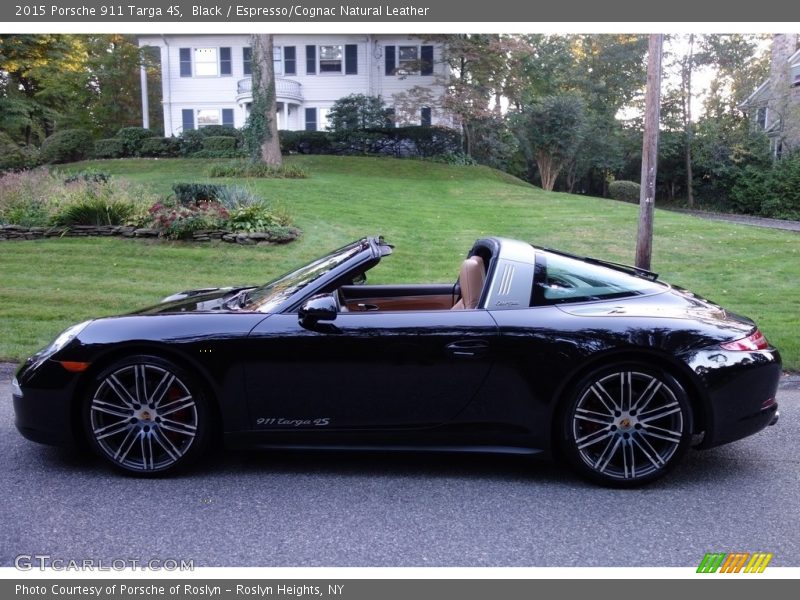 Black / Espresso/Cognac Natural Leather 2015 Porsche 911 Targa 4S