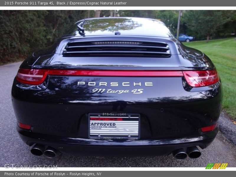 Black / Espresso/Cognac Natural Leather 2015 Porsche 911 Targa 4S