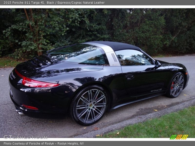 Black / Espresso/Cognac Natural Leather 2015 Porsche 911 Targa 4S