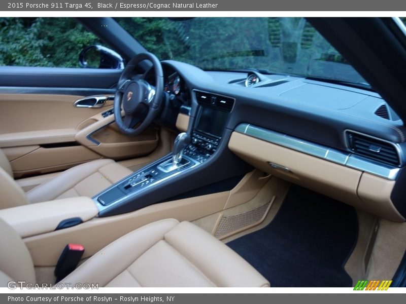 Black / Espresso/Cognac Natural Leather 2015 Porsche 911 Targa 4S