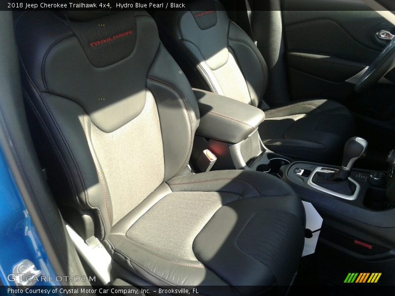 Hydro Blue Pearl / Black 2018 Jeep Cherokee Trailhawk 4x4