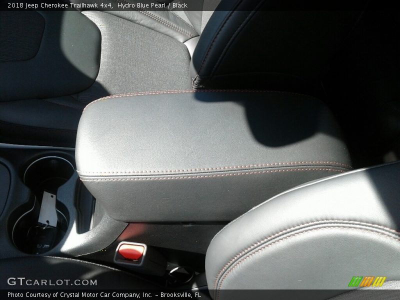 Hydro Blue Pearl / Black 2018 Jeep Cherokee Trailhawk 4x4