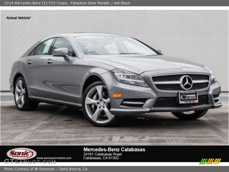 Palladium Silver Metallic / Ash/Black 2014 Mercedes-Benz CLS 550 Coupe