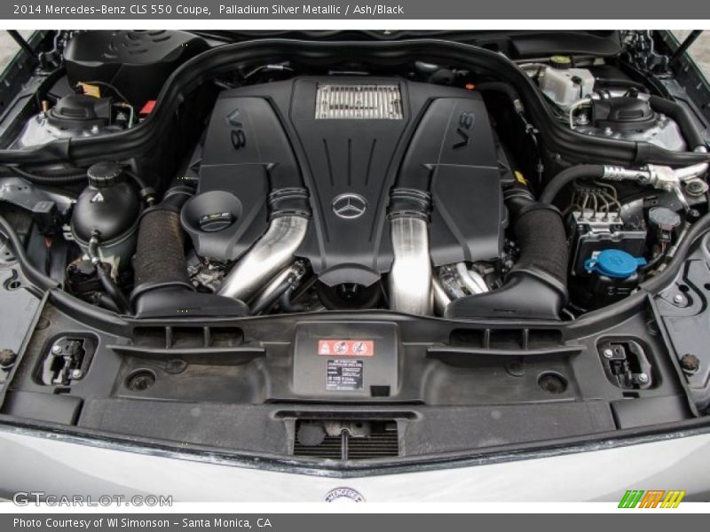 Palladium Silver Metallic / Ash/Black 2014 Mercedes-Benz CLS 550 Coupe