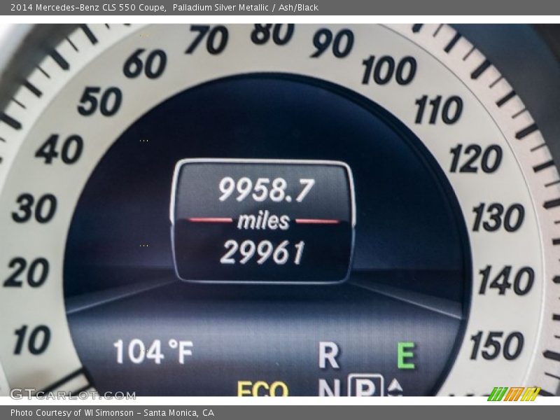 Palladium Silver Metallic / Ash/Black 2014 Mercedes-Benz CLS 550 Coupe
