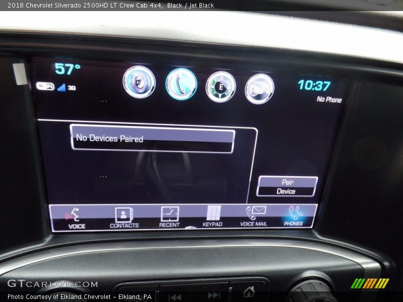 Black / Jet Black 2018 Chevrolet Silverado 2500HD LT Crew Cab 4x4