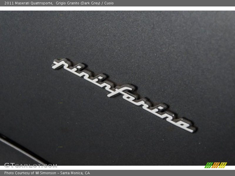 Grigio Granito (Dark Grey) / Cuoio 2011 Maserati Quattroporte