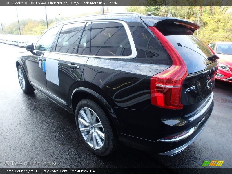 Onyx Black Metallic / Blonde 2018 Volvo XC90 T6 AWD Inscription