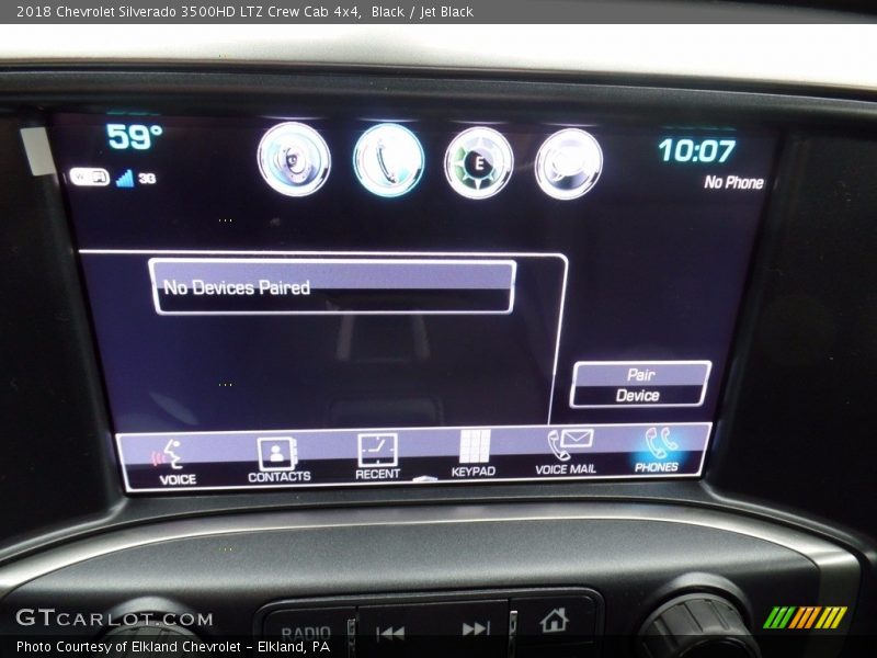 Black / Jet Black 2018 Chevrolet Silverado 3500HD LTZ Crew Cab 4x4