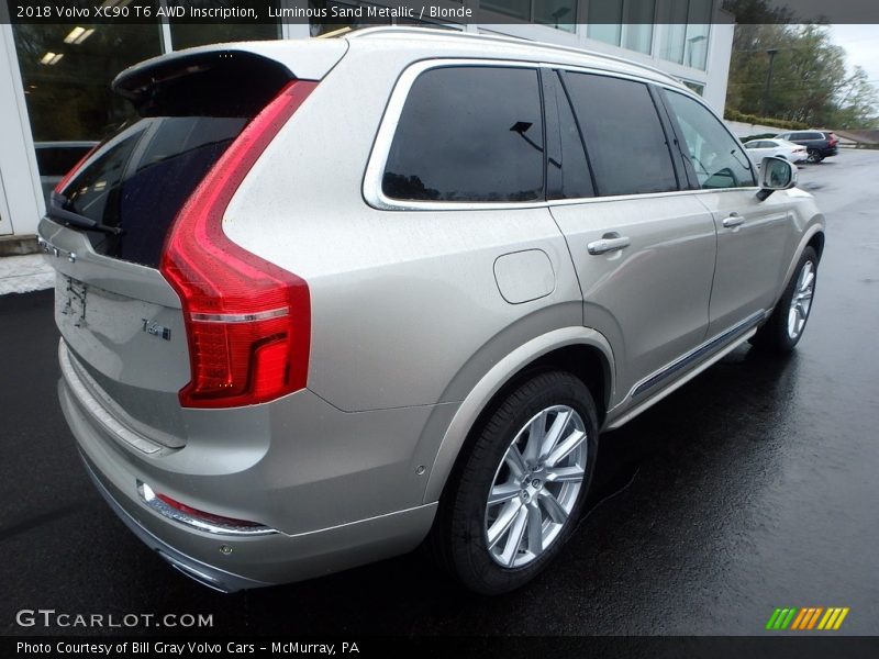 Luminous Sand Metallic / Blonde 2018 Volvo XC90 T6 AWD Inscription