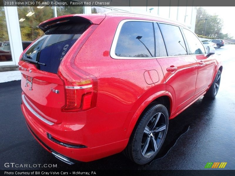 Passion Red / Charcoal 2018 Volvo XC90 T6 AWD R-Design