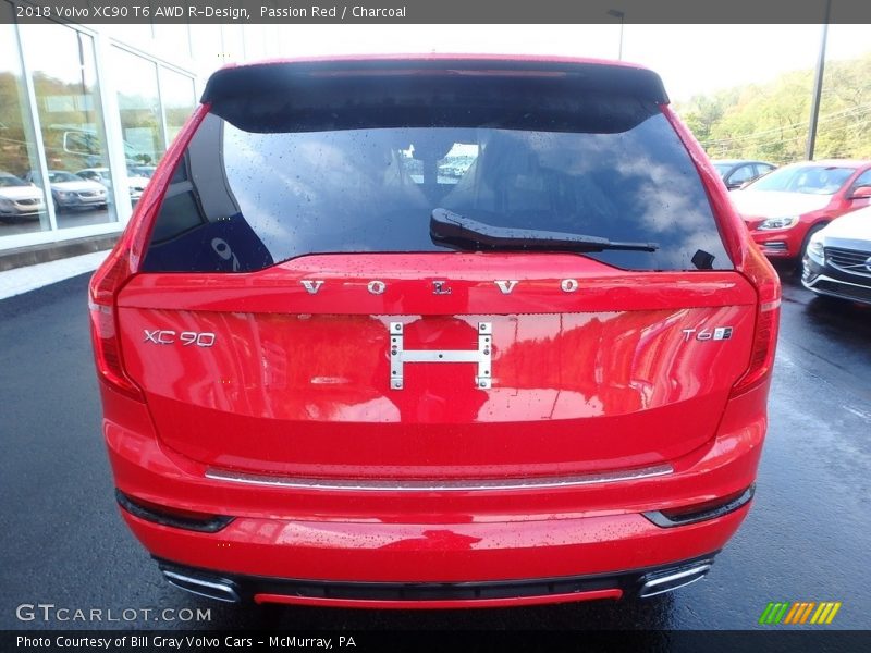 Passion Red / Charcoal 2018 Volvo XC90 T6 AWD R-Design