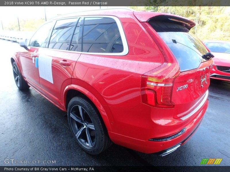 Passion Red / Charcoal 2018 Volvo XC90 T6 AWD R-Design