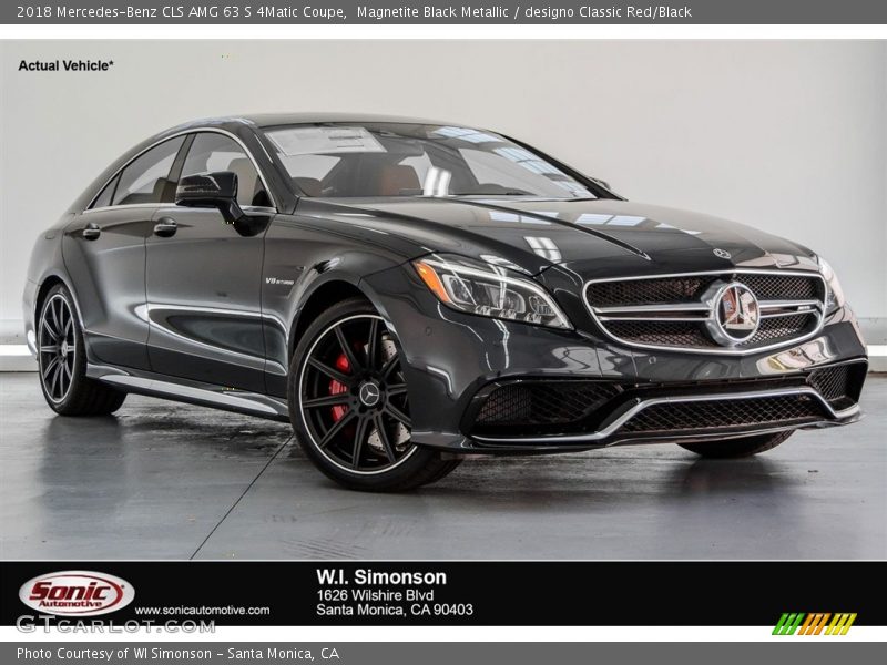 Magnetite Black Metallic / designo Classic Red/Black 2018 Mercedes-Benz CLS AMG 63 S 4Matic Coupe