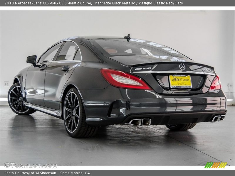 Magnetite Black Metallic / designo Classic Red/Black 2018 Mercedes-Benz CLS AMG 63 S 4Matic Coupe