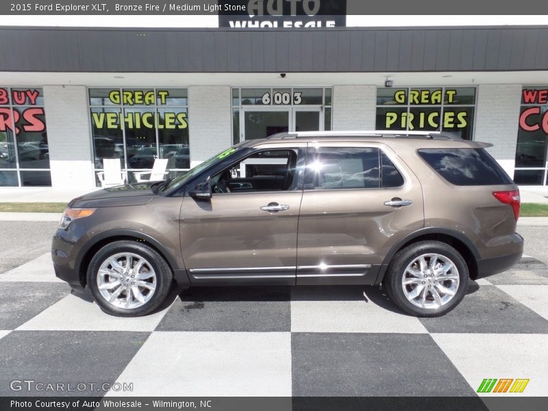 Bronze Fire / Medium Light Stone 2015 Ford Explorer XLT