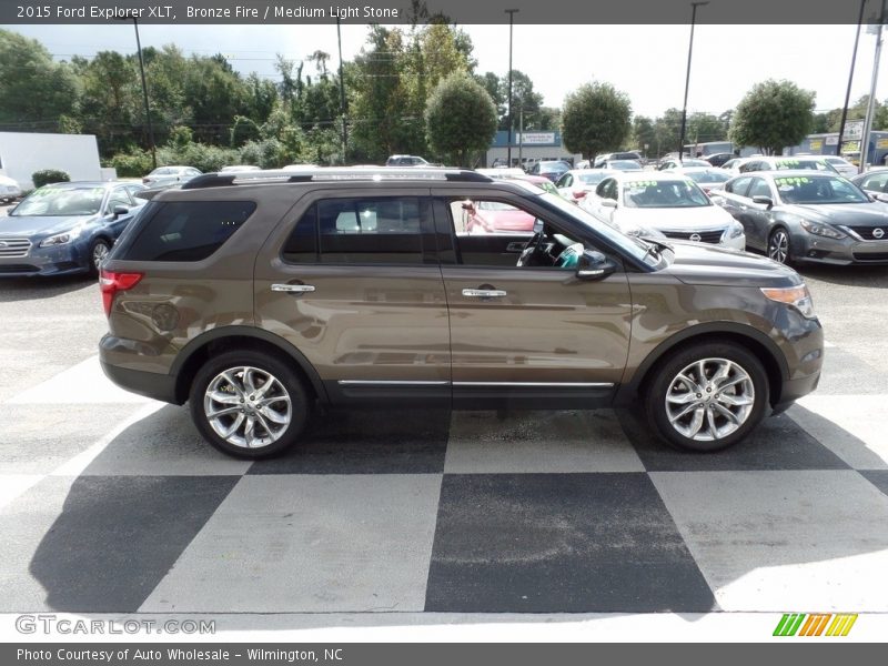 Bronze Fire / Medium Light Stone 2015 Ford Explorer XLT