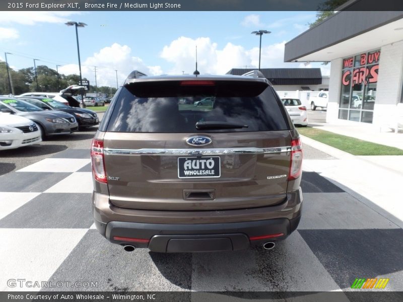 Bronze Fire / Medium Light Stone 2015 Ford Explorer XLT