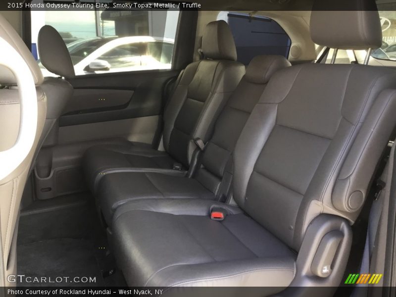 Smoky Topaz Metallic / Truffle 2015 Honda Odyssey Touring Elite