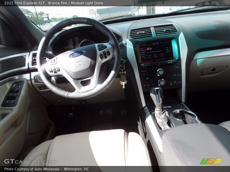 Bronze Fire / Medium Light Stone 2015 Ford Explorer XLT
