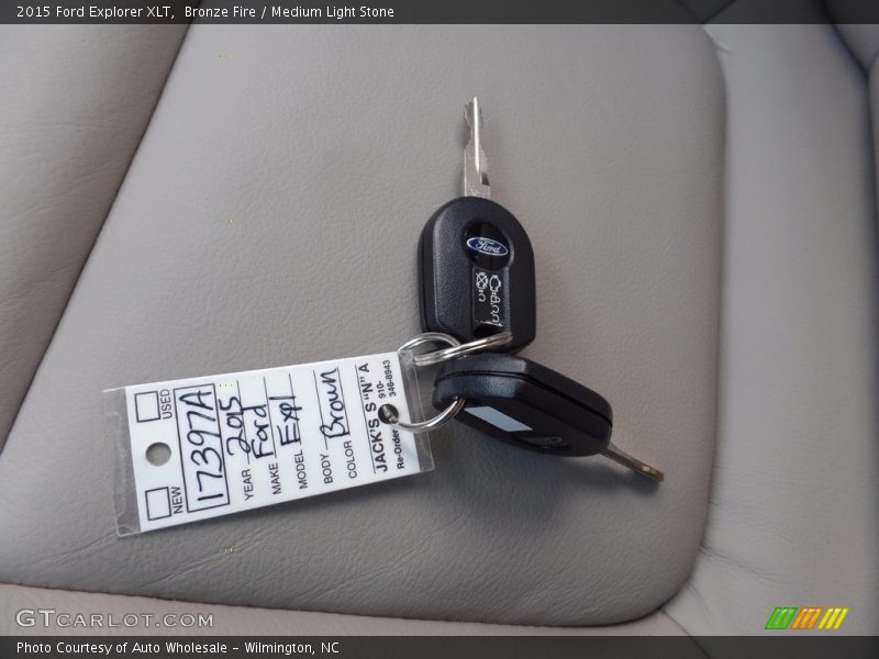 Bronze Fire / Medium Light Stone 2015 Ford Explorer XLT