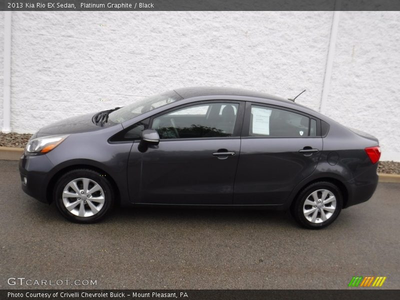 Platinum Graphite / Black 2013 Kia Rio EX Sedan