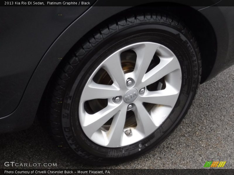 Platinum Graphite / Black 2013 Kia Rio EX Sedan