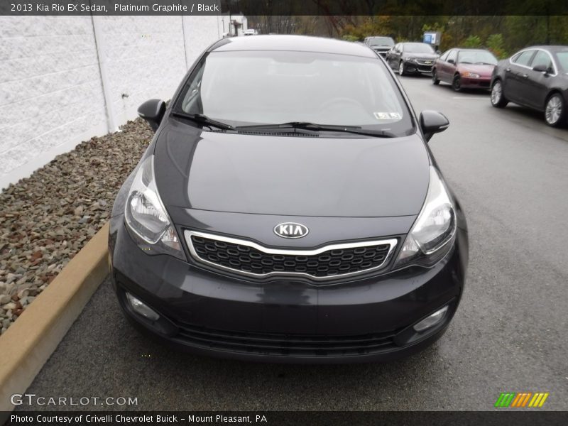 Platinum Graphite / Black 2013 Kia Rio EX Sedan