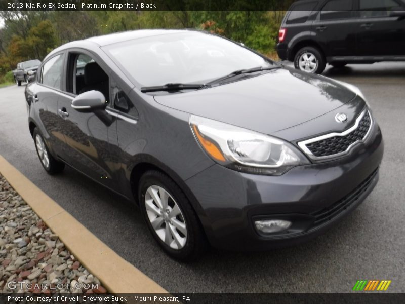 Platinum Graphite / Black 2013 Kia Rio EX Sedan