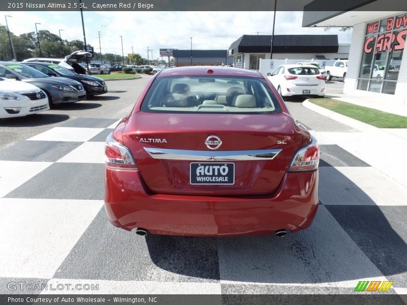 Cayenne Red / Beige 2015 Nissan Altima 2.5 SL