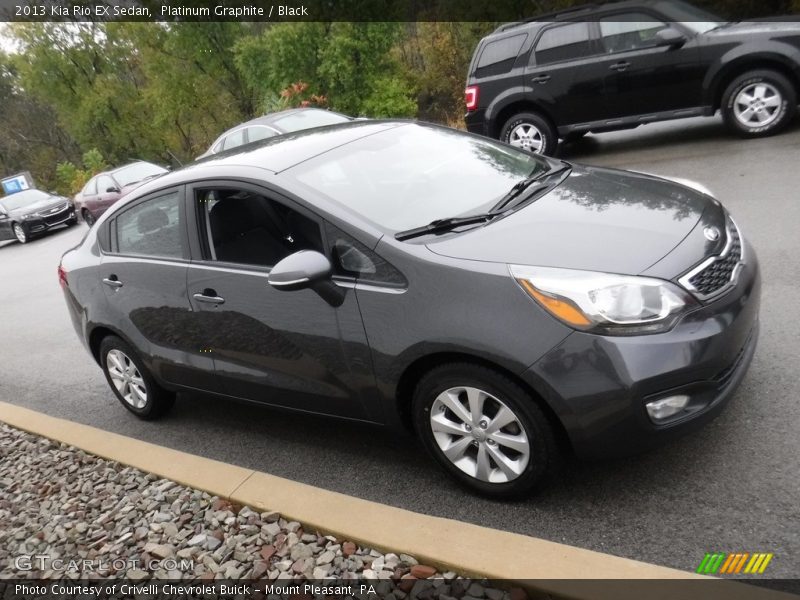 Platinum Graphite / Black 2013 Kia Rio EX Sedan
