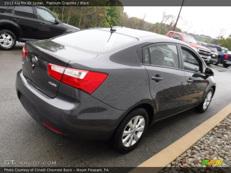 Platinum Graphite / Black 2013 Kia Rio EX Sedan