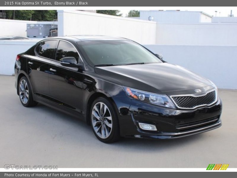 Ebony Black / Black 2015 Kia Optima SX Turbo
