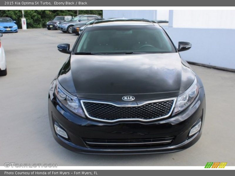 Ebony Black / Black 2015 Kia Optima SX Turbo