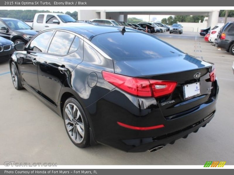 Ebony Black / Black 2015 Kia Optima SX Turbo