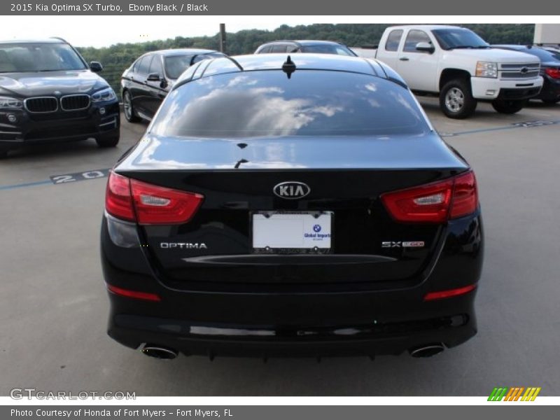 Ebony Black / Black 2015 Kia Optima SX Turbo
