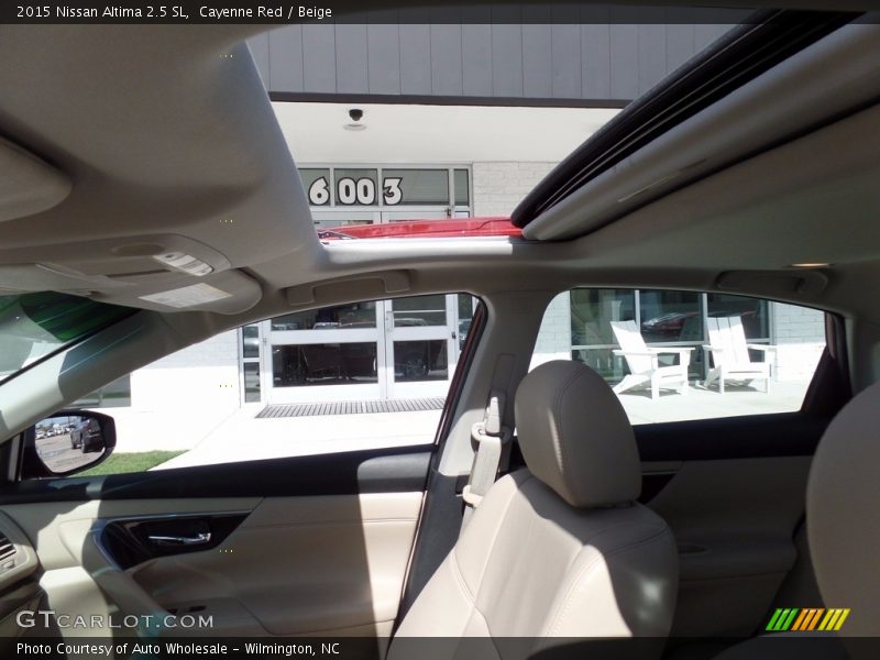 Cayenne Red / Beige 2015 Nissan Altima 2.5 SL