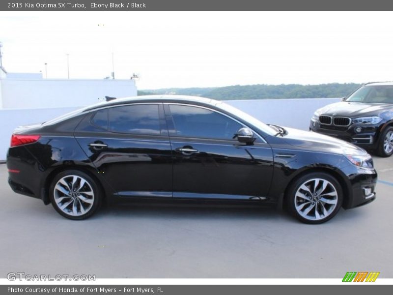 Ebony Black / Black 2015 Kia Optima SX Turbo
