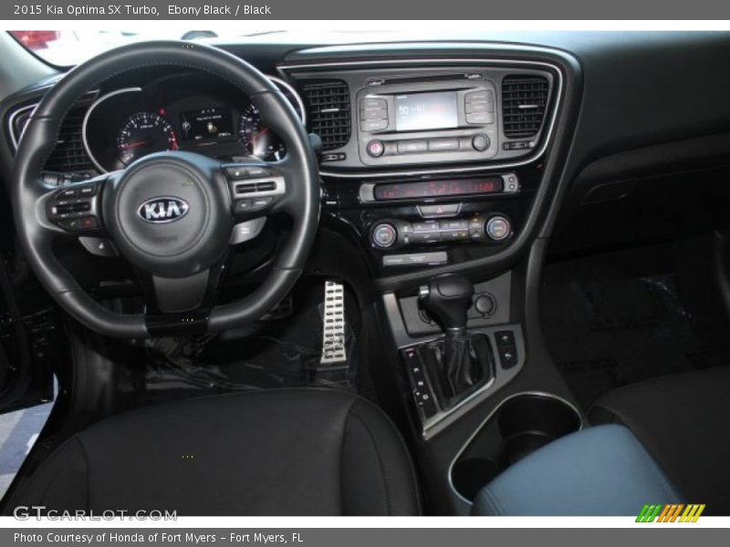 Ebony Black / Black 2015 Kia Optima SX Turbo