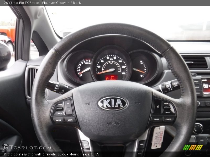 Platinum Graphite / Black 2013 Kia Rio EX Sedan
