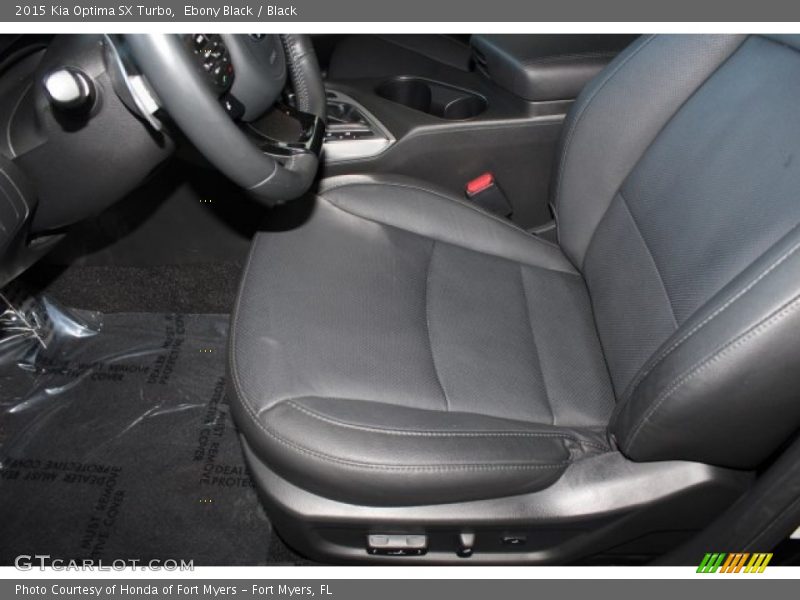 Ebony Black / Black 2015 Kia Optima SX Turbo