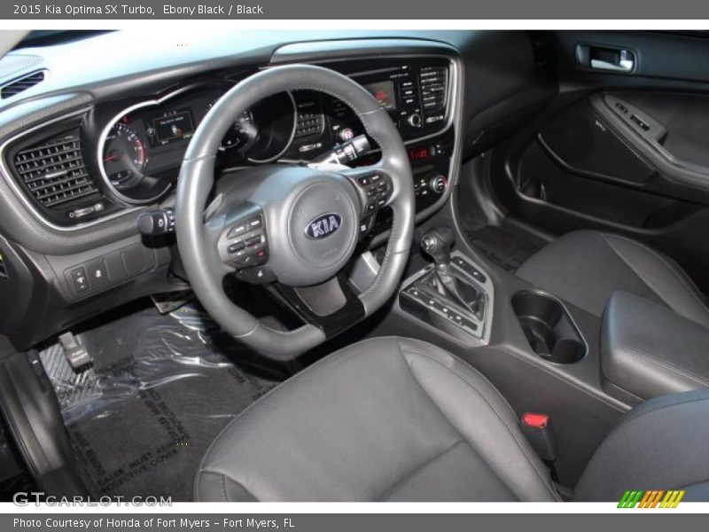 Ebony Black / Black 2015 Kia Optima SX Turbo
