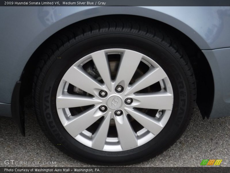 Medium Silver Blue / Gray 2009 Hyundai Sonata Limited V6