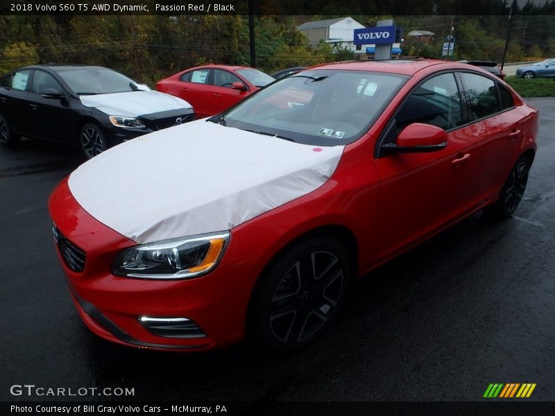 Passion Red / Black 2018 Volvo S60 T5 AWD Dynamic