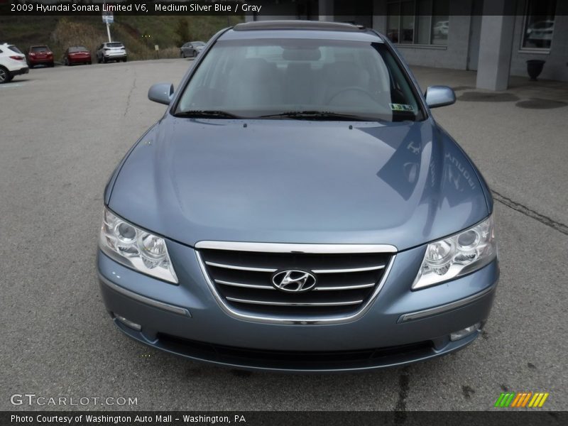 Medium Silver Blue / Gray 2009 Hyundai Sonata Limited V6