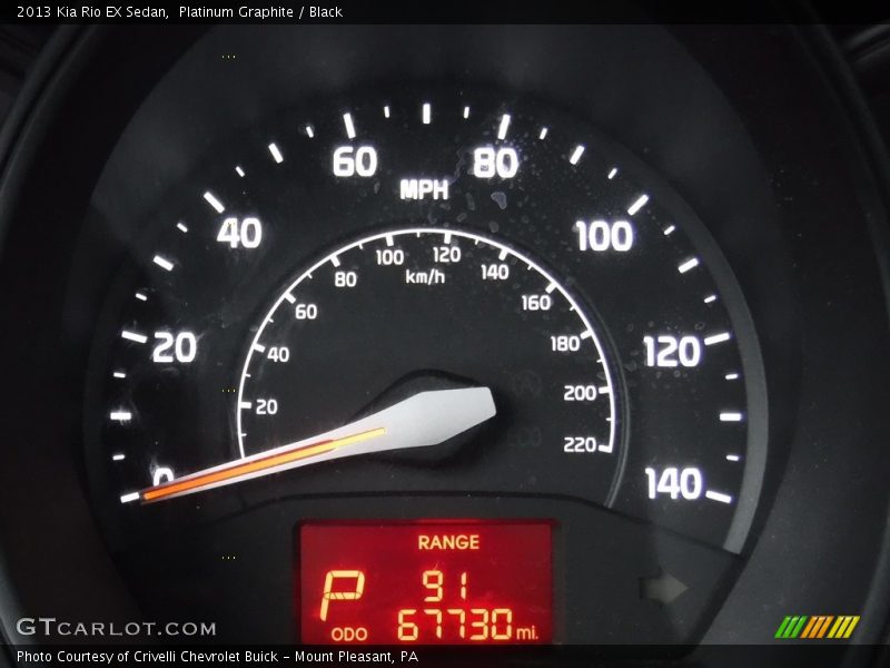 Platinum Graphite / Black 2013 Kia Rio EX Sedan